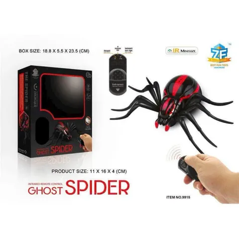 🕷️ Đồ Chơi Nhện Điều Khiển Từ Xa – Nhện Ma Ghost Spider Hồng Ngoại Mini 9915