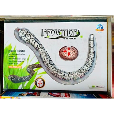 🐍 Đồ Chơi Rắn Điều Khiển IR Sạc USB – Rắn Bò Thông Minh Mắt LED 9909