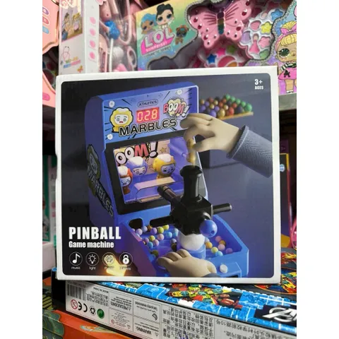 Máy Bắn Bi Pinball Marbles Có Màn Hình Điện Tử – Game Bắn Bóng Mini Để Bàn Có Nhạc Đèn Cho Bé (801)