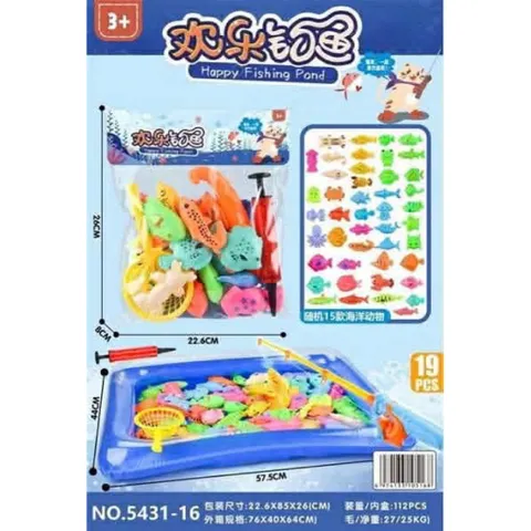 Đồ Chơi Câu Cá Nam Châm Cho Bé – Set 19 Chi Tiết Happy Fishing Pond 5431-16