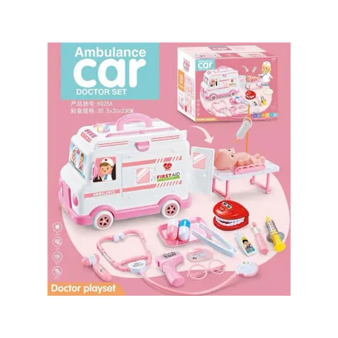 🚑 Đồ Chơi Xe Cứu Thương Bác Sĩ H325 – Ambulance Car Doctor Set Kèm Dụng Cụ Y Tế Nhập Vai Chọn Màu Ngẫu Nhiên
