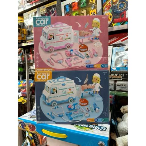 🚑 Đồ Chơi Xe Cứu Thương Bác Sĩ H325 – Ambulance Car Doctor Set Kèm Dụng Cụ Y Tế Nhập Vai Chọn Màu Ngẫu Nhiên