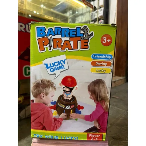 Trò Chơi Thùng Hải Tặc Barrel Pirate Có Vòng Quay May Mắn – Game Cắm Kiếm Bật Nhảy 2–4 Người Chơi Cho Bé (Hộp Lớn)HZ-025