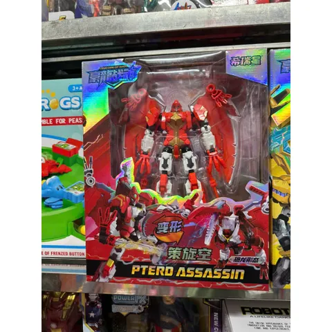 Bộ lắp ghép biến hình robot khủng long Dino PTERO ASSASSIN 2024-2, đồ chơi lắp ráp siêu nhân