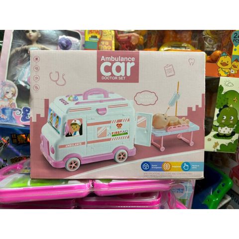 🚑 Đồ Chơi Xe Cứu Thương Bác Sĩ H325 – Ambulance Car Doctor Set Kèm Dụng Cụ Y Tế Nhập Vai Chọn Màu Ngẫu Nhiên