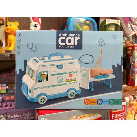 🚑 Đồ Chơi Xe Cứu Thương Bác Sĩ H325 – Ambulance Car Doctor Set Kèm Dụng Cụ Y Tế Nhập Vai Chọn Màu Ngẫu Nhiên