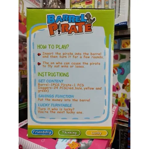 Trò Chơi Thùng Hải Tặc Barrel Pirate Có Vòng Quay May Mắn – Game Cắm Kiếm Bật Nhảy 2–4 Người Chơi Cho Bé (Hộp Lớn)HZ-025
