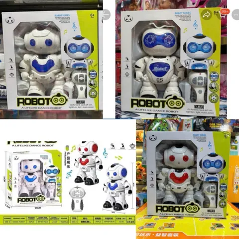 Robot Nhảy Múa 606-1 606-2 Điều Khiển Từ Xa IR Có Nhạc Và Đèn LED Cho Bé - GIAO NGẪU NHIÊN