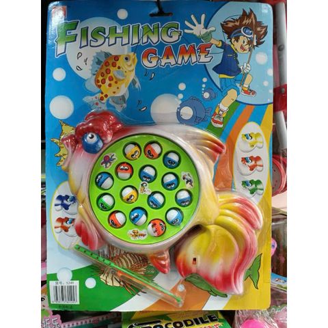🎣 Đồ Chơi Câu Cá Fishing Game Hình Cá Vàng Có Nhạc – Bàn Xoay 15 Cá – 3 Cần Câu – 5249