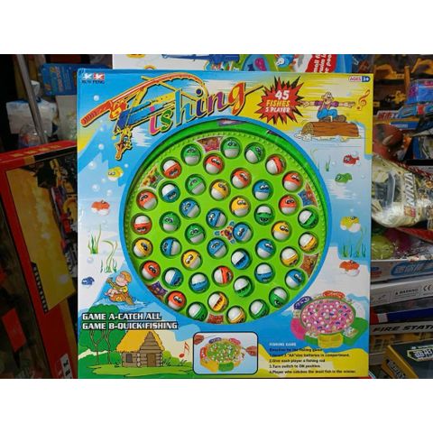 🎣 Bộ Đồ Chơi Câu Cá 45 Con – 5 Cần Câu – Game Gia Đình Cho Bé 9259