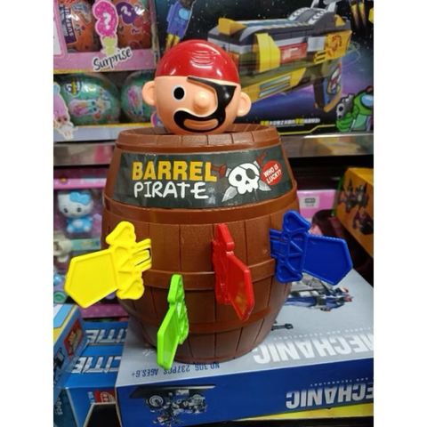 Trò Chơi Thùng Hải Tặc Barrel Pirate Có Vòng Quay May Mắn – Game Cắm Kiếm Bật Nhảy 2–4 Người Chơi Cho Bé (Hộp Lớn)HZ-025