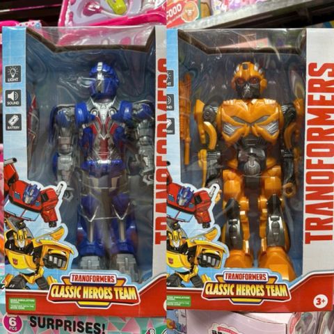 Robot Biến Hình Transformers Classic Heroes Team – Đồ Chơi Robot Siêu Nhân Chạy Bằng Pin Có Đèn Nhạc 684A 684B