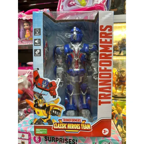Robot Biến Hình Transformers Classic Heroes Team – Đồ Chơi Robot Siêu Nhân Chạy Bằng Pin Có Đèn Nhạc 684A 684B