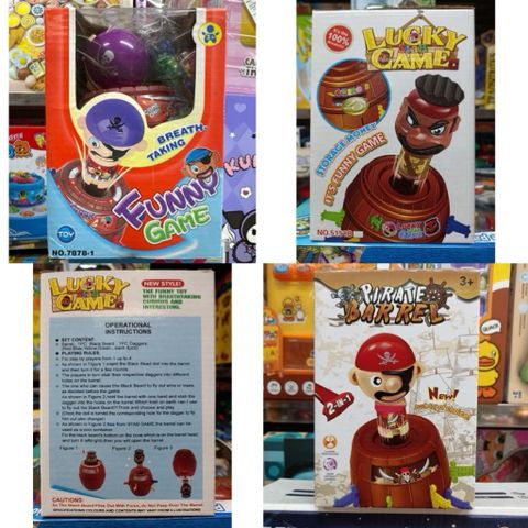 Trò Chơi Funny Game Cắm Kiếm Bật Hải Tặc – Lucky Stab Game Mini 2–4 Người Chơi Cho Bé 7878-1 5151B GIAO NGẪU NHIÊN