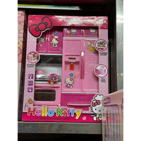 Bếp 2 ngăn 8921 Hello Kitty My Modern kitchen playset có hiệu ứng đèn và âm thanh chọn ngẫu nhiên, đồ chơi nhà bếp
