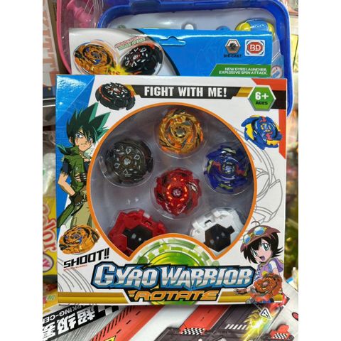 Bộ Con Quay Gyro Warrior Rotate – 4 Con Quay Kim Loại – 2 Tay Cầm 329-43