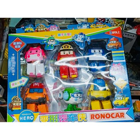 Bộ Xe Cứu Hộ Biến Hình Robocar Hero 868-4 / 868-6 – Robot Ô Tô Biến Đổi Cho Bé