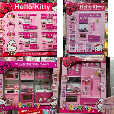 Bộ Đồ Chơi Nhà Bếp Hello Kitty 8921 & 8922 – Tủ Bếp Mini Có Đèn Âm Thanh, Mỗi phân loại giao mẫu ngẫu nhiên