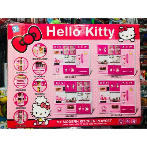 Bộ Đồ Chơi Nhà Bếp Hello Kitty 8921 & 8922 – Tủ Bếp Mini Có Đèn Âm Thanh, Mỗi phân loại giao mẫu ngẫu nhiên