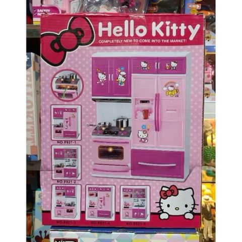 Bộ Đồ Chơi Nhà Bếp Hello Kitty 8921 & 8922 – Tủ Bếp Mini Có Đèn Âm Thanh, Mỗi phân loại giao mẫu ngẫu nhiên