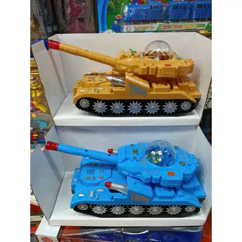 Xe Tăng Chạy Bằng Pin Có Đèn Và Âm Thanh 2840 Chọn Màu Ngẫu Nhiên, Xe Đồ Chơi Space Laser Chariot