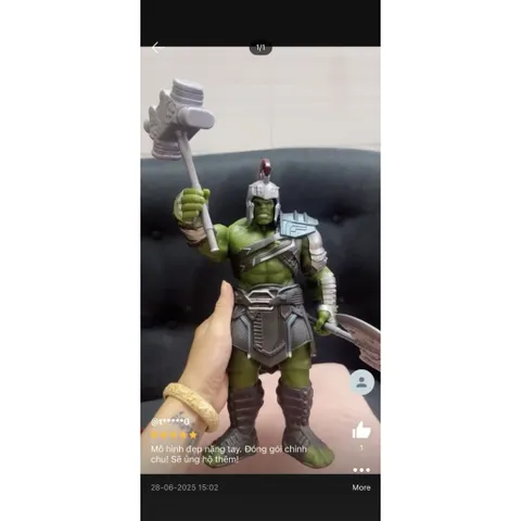 Mô hình siêu nhân người khổng lồ xanh Hulk cao 30-32cm có 2 phân loại 3321 3333, đồ chơi nhân vật siêu anh hùng Ragnarok