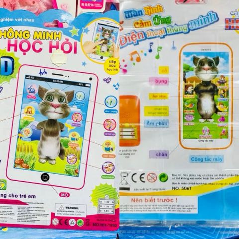 Đồ Chơi Điện Thoại Thông Minh 506, Máy Tính Bảng Thông Minh 1990 Chạy Bằng Pin Dành Cho Bé Học Hỏi, Giao Màu Ngẫu Nhiên