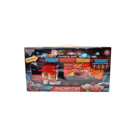 Bộ xe ô tô McQueen chạy bằng đà 919-115 gồm 1 xe tải to và 5 xe ô tô nhỏ, xe ô tô đồ chơi cho bé yêu thích McQueen