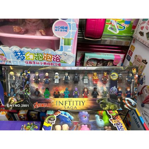 Bộ 24 nhân vật siêu anh hình Avengers The Infinity saga 2801 giao mẫu ngẫu nhiên, đồ chơi nhân vật cho bé
