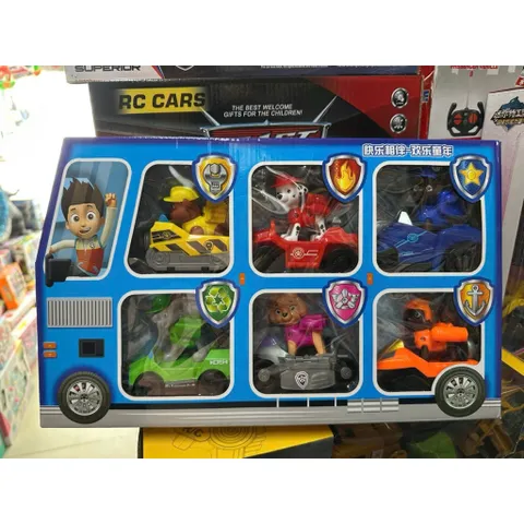 Đồ chơi chó cứu hộ gồm 6 xe chạy bằng đà 7133, xe ô tô đồ chơi đội chó cứu hộ Paw Patrol Rescue