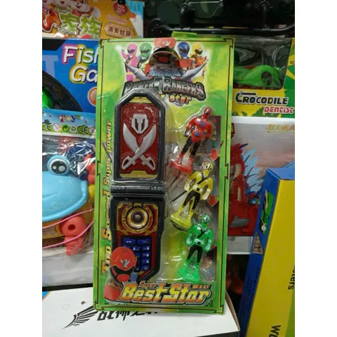 📱🦸‍♂️ ĐIỆN THOẠI ĐỒ CHƠI SIÊU NHÂN – ÂM THANH VUI NHỘN CHO BÉ GIAO MÀU NGẪU NHIÊN 2012-3 super best star