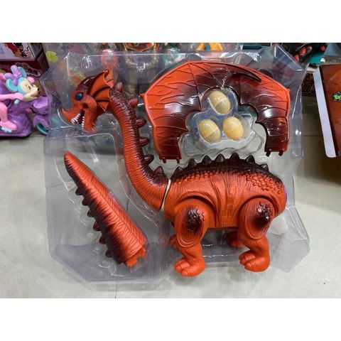 Khủng Long Có Cánh Chạy Bằng Pin, Đẻ Trứng, Có Đèn Và Âm Thanh 666-30 Giao Màu Ngẫu Nhiên, Đồ Chơi Khủng Long 🦖 Cho Bé