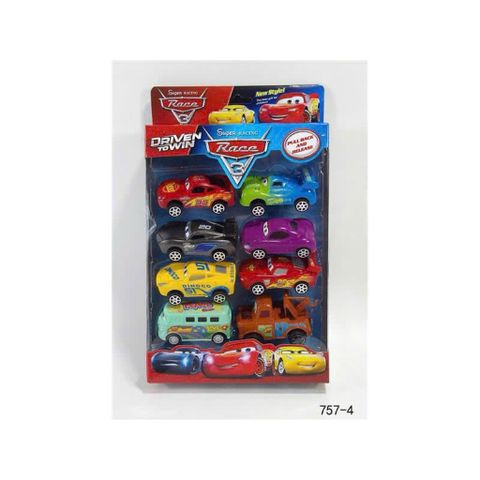 Bộ 8 Xe Ô Tô 🚙 McQueen Racing Chạy Bằng Đà 757-4 Chọn Mẫu Ngẫu Nhiên, Xe 🚗 Đồ Chơi Cho Bé Yêu Thích Nhân Vật Hoạt Hình