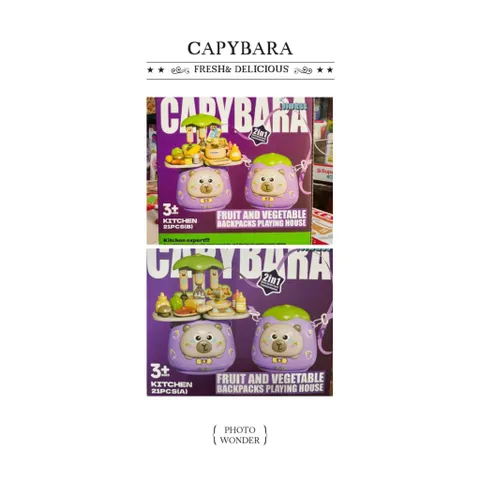 Đồ Chơi Nhà Bếp Gấu CAPYBARA 2in1 359-9, Đồ Chơi Đồ Hàng, Đồ Chơi Nhập Vai