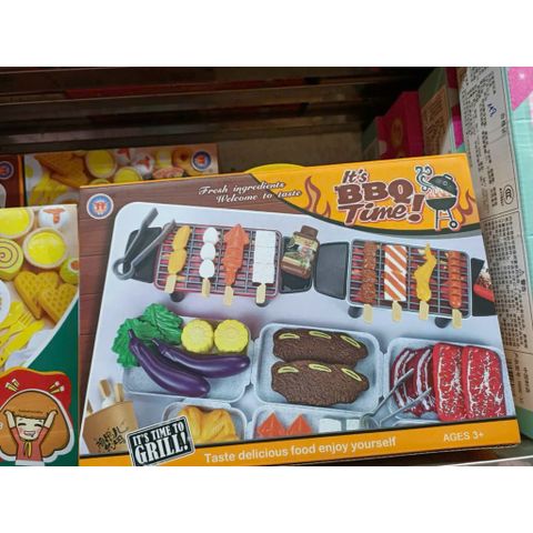 Đồ Chơi Nấu Ăn 20D1 Gồm 55 Chi Tiết Mô Phỏng Món Nướng BBQ, Đồ Chơi Đồ Hàng, Đồ Chơi Nhập Vai Tiệc Nướng BBQ