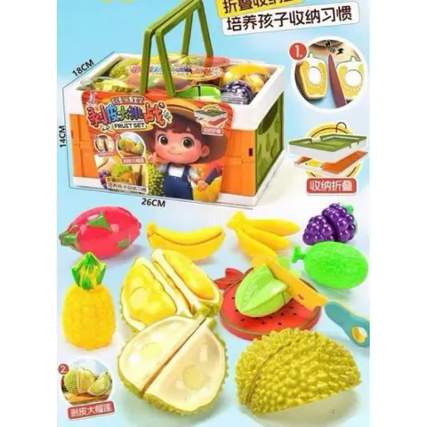 Đồ Chơi Giỏ Cắt Trái Cây Có 3 Phân Loại 4518 5431-26 9997 Đồ Chơi Đồ Hàng, Đồ Chơi Nhập Vai