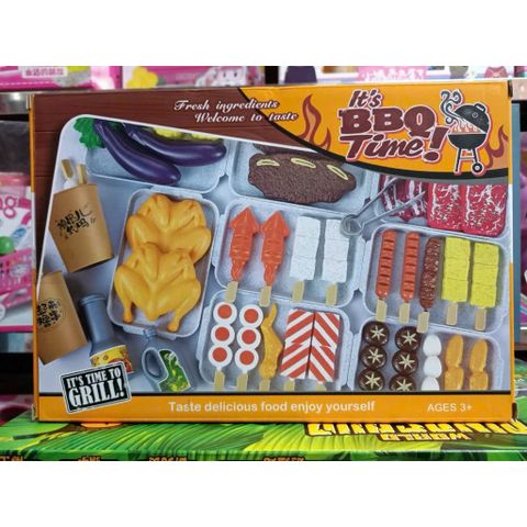 Đồ Chơi Nấu Ăn 20D1 Gồm 55 Chi Tiết Mô Phỏng Món Nướng BBQ, Đồ Chơi Đồ Hàng, Đồ Chơi Nhập Vai Tiệc Nướng BBQ