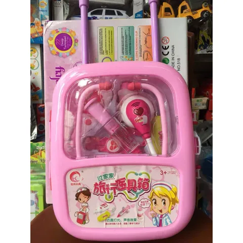 Vali đựng dụng cụ y tế có 2 phân loại màu sắc 8810, đồ chơi nhập vai bác sĩ, đồ chơi y tế 🏥