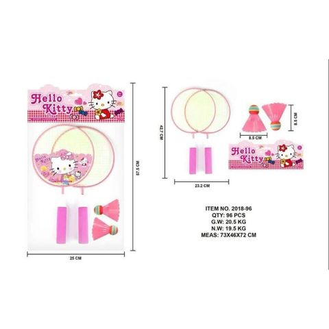 Vợt cầu lông 🏸 2018-96 Doraemon Hello Kitty giao mẫu ngẫu nhiên, đồ chơi thể thao cho bé tập chơi cầu lông