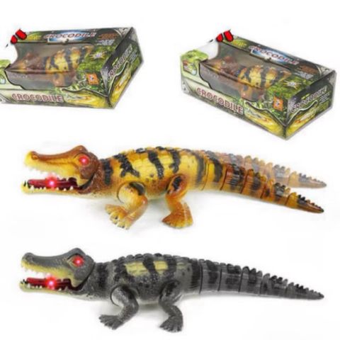 Con Cá Sấu 🐊 Đồ Chơi Động Vật Chạy Bằng Pin Có Đèn Và Âm Thanh 1048 Giao Màu Ngẫu Nhiên Crocodile 🐊