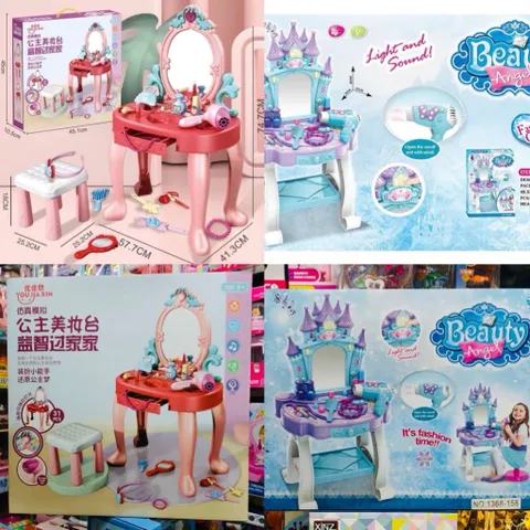 Đồ Chơi Bàn Trang Điểm Có Hiệu Ứng Đèn Và Âm Thanh, Có 2 Phân Loại 678-2 1368-158 (K75288A), Đồ Chơi Nhập Vai Trang Điểm
