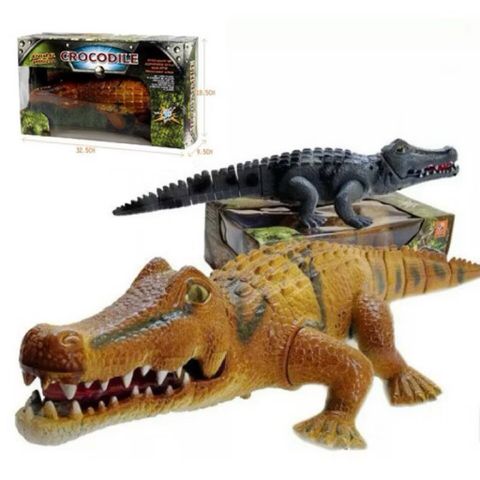 Con Cá Sấu 🐊 Đồ Chơi Động Vật Chạy Bằng Pin Có Đèn Và Âm Thanh 1048 Giao Màu Ngẫu Nhiên Crocodile 🐊