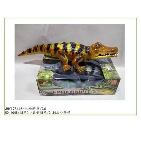 Con Cá Sấu 🐊 Đồ Chơi Động Vật Chạy Bằng Pin Có Đèn Và Âm Thanh 1048 Giao Màu Ngẫu Nhiên Crocodile 🐊