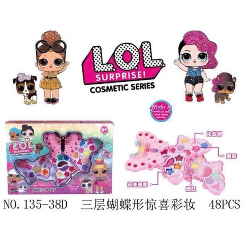Bộ Trang Điểm Búp Bê LOL Surprise Cosmetic series 135-38D, đồ chơi nhập vai trang điểm