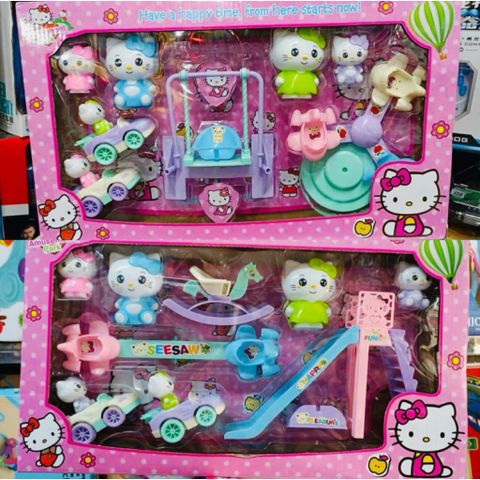 Đồ chơi nhà búp bê, công viên vui chơi heo peppa, mèo Hello Kitty, đội chó cứu hộ nhiều mẫu đa dạng cho bé lựa chọn