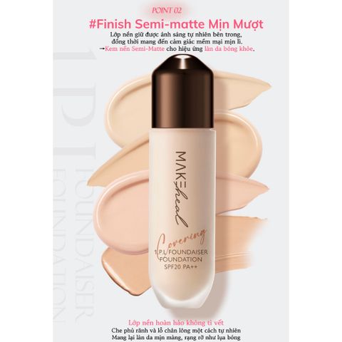 Kem nền che phủ khuyết điểm Makeheal 1.P.L Foundaser Foundation SPF 20 PA++