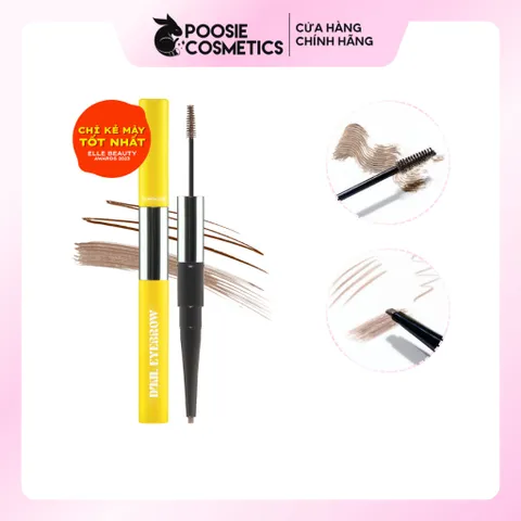 Chì Kẻ Mày Lemonade 2 Đầu Màu Nâu Đậm 2g + 2ml Want It Got It Dual Eyebrow 630662
