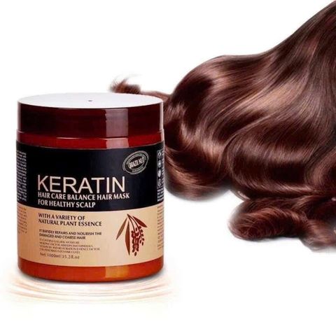 Kem Ủ Tóc Keratin Collagen 1000ml - Dưỡng Tóc Mềm Mượt, Phục Hồi Hư Tổn, Dành Cho Tóc Khô và Xơ Dễ Uốn