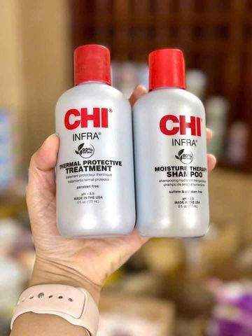 Set 2 Chai Gội Xả CHI Infra 177ml - Dưỡng Tóc Mềm Mượt và Bóng Đẹp Cho Mọi Loại Tóc