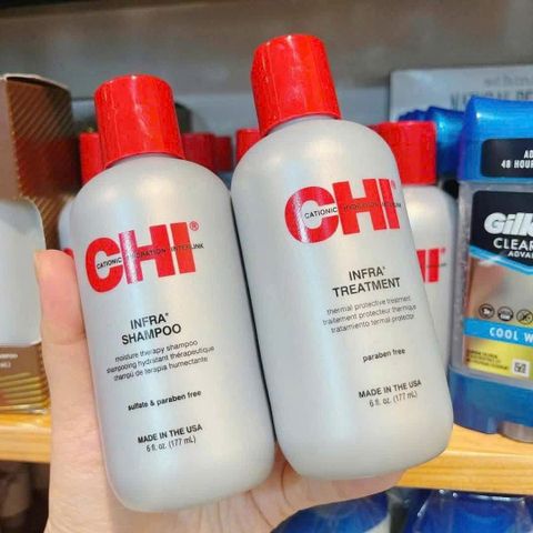 Set 2 Chai Gội Xả CHI Infra 177ml - Dưỡng Tóc Mềm Mượt và Bóng Đẹp Cho Mọi Loại Tóc